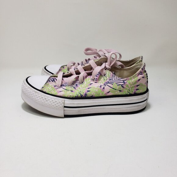 Converse Ctas Eva Lift OX Platform Low Sneakers Canvas Kids size 1 - Picture 2 of 9